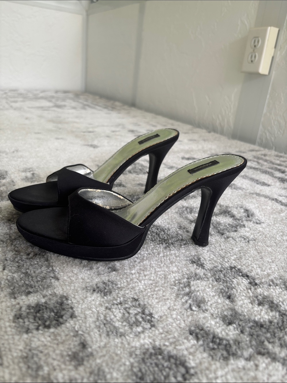 Xhilaration Black Open-Toe High Heel